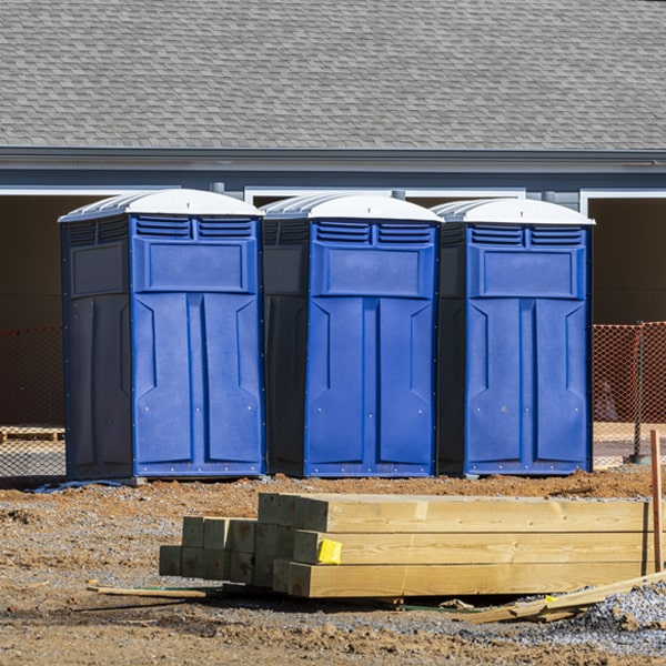 what is the expected delivery and pickup timeframe for the portable toilets in Iron Minnesota